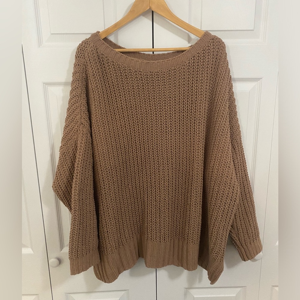 American Eagle Outfitters Tan Knit Sweater